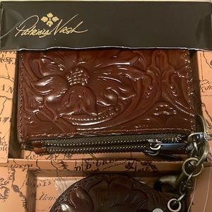 Patricia Nash Wallet and Mirror set